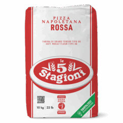 Farinha Italiana Tipo 00 Le 5 Stagioni Napoletana Rossa 10Kg